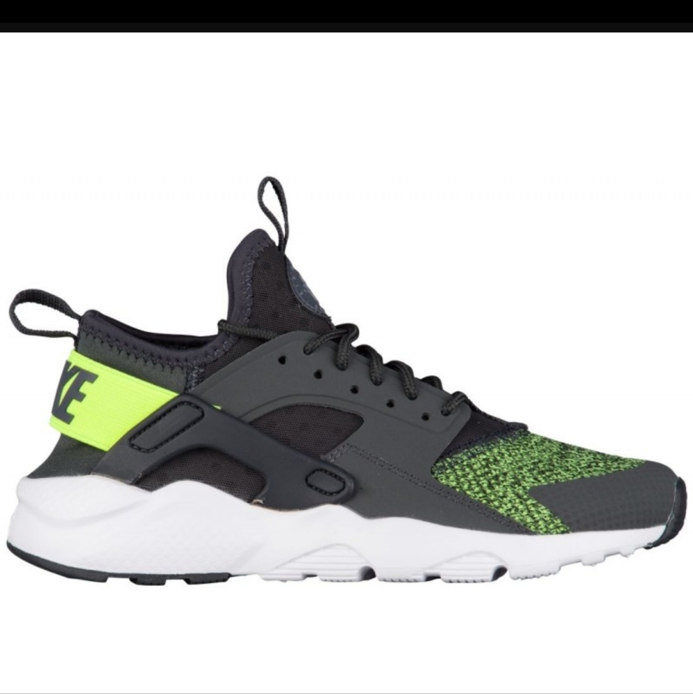 😍Nike Huarache Run Ultra-Boys' Grade School-Running-Shoes-Anthracite/Vol…